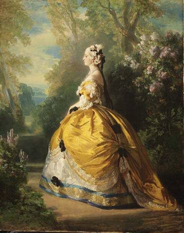 Eugenie Empress Consort of the French  1854 	by Franz Xaver Winterhalter 1805-1873  	Metropolitan Museum of Art New York NY  1978.403